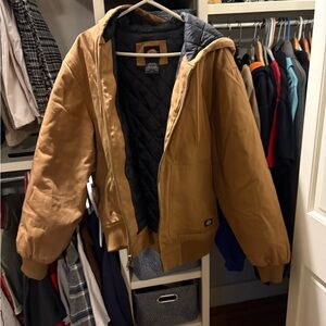 Dickies Tan Hooded Performance Jacket